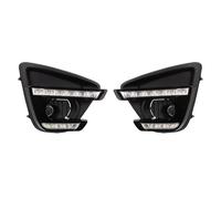 KIRYU Auto Indicatore Direzione Retrovisore Per Mazda Per CX-5 CX5 2012 2013 2014 2015 2016 LED Per Auto DRL Con Indicatore Di Direzione Giallo, Luce Diurna, Copertura Fendinebbia(Model B,Bianco)