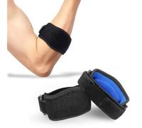 KIRZAX 2 Pezzi Tutore Epicondilite Gomito, Tutore Gomito Epicondilite leggero e Regolabile,Gomitiera per epicondilite con cuscinetto di compressione in EVA,Per Tennista e Golfista(Nero Blu)
