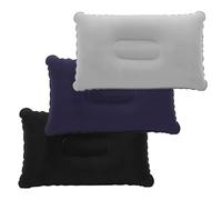 KIRZAX 3 Pieces Inflatable Velvet Camping Pillow, Soft and Cozy, Ergonomics Inflatable Beach Pillows, Camping Cushion for Outdoor Hiking, Travel, Picnic, Office