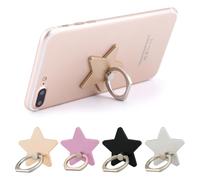KIRZAX 4 Pezzi Supporto per Cellulare con Supporto, Accessori Universali Compatibili con Smartphone,Ruotabile a 360°,Con Supporto per Cellulare con Stella in Metallo, per Samsung iPhone PC Smartphone