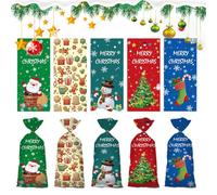 KIRZAX 50 Sacchetti Regalo di Natale: Bustine per Biscotti, Caramelle, Festa & Regali Scolari, Sacchetini per Confetti