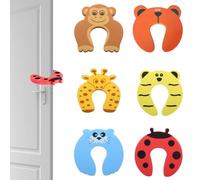 KIRZAX 6 pcs Ferma Porta Sicurezza Schiuma,Fermaporta Bambini, Protezione Per Bambini Dito, Sicurezza Del Bambino E Pets Proteggere From Getting Bloccato Nella Stanza