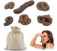 KIRZAX 6 Pezzi Cacca Finta Realistica, Cacca Finta, Falso Turd Novità Galleggiante Cacca Dispetto Giocattolo per Pesce d'Aprile, per Il Primod Aprile e Gli Scherzi Halloween