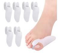 KIRZAX 6 pezzi di divaricatori in silicone per dita dei piedi, protettore unisex per alluce valgo, separatore per dita dei piedi, sollievo dal dolore