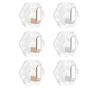 KIRZAX 6 Pezzi Ganci Adesivi,Ganci Appendi Accappatoio bagno, Ganci Da Parete Acrilico, Porta Asciugamani Autoadesivo, Appendi Porta Asciugamani Impermeabili,Per Appesndere In Cucina e Bagno