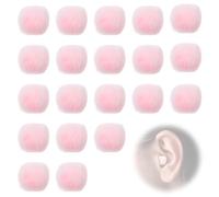 KIRZAX Confezione da 20 tappi per orecchie in cera, resistenti al vento, realizzati in cera morbida e modellabile, comodi da indossare e adatti a tutti i contorni dell'orecchio