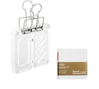 KIRZAX Mini acquerello da viaggio a 8 griglie, mini tavolozza, mini set di acquerelli, tavolozza portatile da disegno a 8 griglie, set di acquerelli tascabile da viaggio, con clip in metallo