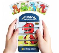KIRZAX Puzzle Bambini 4 in 1,16 Pezzi Puzzle 3D Ruotabile, Puzzle per Bambini,Adatto per i viaggi di genitori e figli puzzle,Puzzle Eegalo per Bambini da 2 3 4 5 6