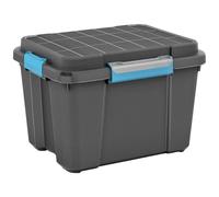 Kis Scuba Box M - 49,5X39X34H Nero/ Man. Azz.Grigio