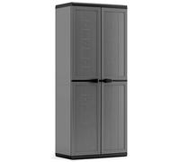 KIS Armadio Portascope da Esterno in Resina Lucchetabile 68x39x166h cm colore Grigio - 9734000 0444