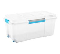 Kis Scuba Box L - 78 X 39,5 X 35 H Trasp./ Man. Azz.Grigio