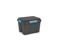 Kis Scuba Box M - 49,5X39X34H Nero/ Man. Azz.Grigio