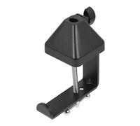 Kisangel 1 pezzo Microfono Multifunzione con Base Ferro Clip da Tavolo per Microfono Nero per Studi Teatri e Eventi