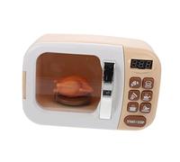 Kisangel 1 Pz ornamenti per forno a microonde Creativo cucina per i giocano forno fai finta di giocare microonde microonde plastica Khaki