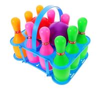 Kisangel 1 set Bowling Interattivo per Attività Indoor Sviluppo Abilità e Divertimento per e Casa Design Dettagliato con Palle Colorate