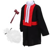 Kisangel 1 set Costume da Giudice per e Martelletto Completo Ruolo e Attività Didattiche per