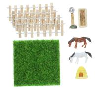 Kisangel 1 Set Di Casa Delle Bambole Mini-ranch Giocattolo Educativo Per La Stalla Dei Mini Set Da Gioco Stabile Piccola Stalla Per Plastica