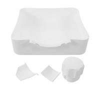Kisangel 1 Set di vaschetta di scarico in plastica per lavatrice - Imbuto di guida per lo scarico del filtro della lavatrice riutilizzabile - Vassoio anti-fuoriuscita per il pavimento della