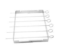 Kisangel 1 Set Graticola per Arrosto Inossidabile Utensili per BBQ da Esterno Rack per Grigliato Design Rimovibile e Facile da Accessori per Grigliate Carne e Verdure