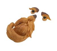 Kisangel 1 Set Mangiatoia per Uccelli Decorativa in Forma Volto Scultura per Decorazione Esterni per e Patii Resistente Alimentatore per Uccelli