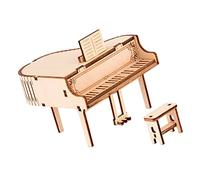 Kisangel 1 set Puzzle Musicale Legno per Kit DIY da Assemblare Pianoforte con Scatola Musicale Educativo per Sviluppare Creatività e Ottimo per Attività e Decorazione da Scrivania