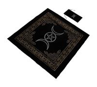 Kisangel 1 Set Tovaglia per Tarocchi con Sacchetto Stoccaggio Set da Copertura per Tavolo da Atmosfera e Design per Giochi Tarocchi e Decorazione