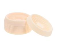 Kisangel 10 Pezzi Base Acqua in Plastica Gocciolare Vaschette Raccogligocce per Piante in Vaso al Chiuso Sottovasi Vassoio Acqua per Piante Pianta Succulento Basi Pp Beige