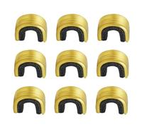 Kisangel 10 Pezzi Clip per Corda Arco in Rame Nero per Tiro Arco | Fissaggio della Bowstring, Mantiene la Freccia in Posizione, Accessori per Arco e Frecce