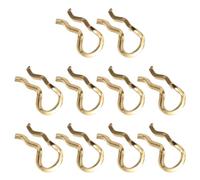 Kisangel 10 Pezzi Coppiglia Pinza Freno in Acciaio Inossidabile Oro Clip Molla Anti-perdita per Sostituzione Pastiglia Freno Bici Mountain Bike e Uso Urbano