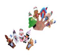 Kisangel 10 Pezzi Marionette Dito Peluche Colorate per Gioco Creativo Teatro Racconti Asilo Viaggi