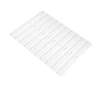 Kisangel 10 Pezzi Righello e Bordi Ondulati in Plastica Trasparente con Numeri Grandi Facile da Leggere, per Studenti e Domestico Disegno