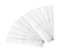 Kisangel 10 Pezzi Righello in Plastica Trasparente con Numeri Grandi e Bordo Ondulato, Facile da Leggere e Progettato per Ridurre L'affaticamento Visivo, per Progetti Creativi