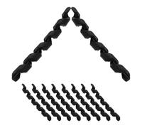 Kisangel 10 Pezzi Set 10 Pezzi Guaine a Spirale in Gomma Flessibile Nere per Cavi Cambio e Freno Bici, Protezione AntiGraffio e Organizzazione Cavi per Manutenzione Veloce Biciclette