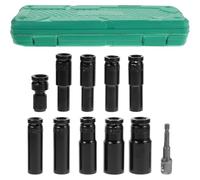 Kisangel 10 Pezzi Set di Bussole per Dadi Ruota, Prolunga 8-24mm