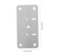 Kisangel 10 set Piastre Riparazione Cerniere Armadietti in Acciaio Inossidabile Rinforzo Resistente per Sportelli Armadio e Credenza Cucina Facili da Installare per Riparazione e Fissaggio