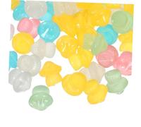Kisangel 100 Pezzi Mini Resin Mushrooms Glow in The Dark Tiny Figurines For Garden DIY Craft Micro Landscape Decorative Statues