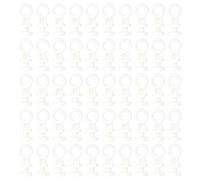 Kisangel 100 Rulli per Binari Tende Scorrevoli Nanomateriale Silenziosi 10x25mm Accessori per Tende Interni per Finestre Armadi Camere Uffici