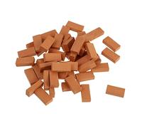 Kisangel 100pezzi Miniature Brick Model for Fairy Garden Realistic Clay Building Blocks for Table Landscape and Architectural Design