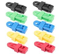 Kisangel 10Pezzi Clip per Pesante per Fissaggio Design Dente Invertito Resistente al Vento per e attività all varietà Colori
