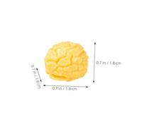 Kisangel 10pezzi Popcorn Artificiali Ciondolo Per Popcorn Cibo Decorazioni Artigianali Accessori Per Case Per Gioielli Decorazioni Per Custodie Per Telefoni Accessori Artigianali Da Te