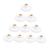 Kisangel 10pezzi Portalampada in Plastica Resistente Al Calore Da Attacco Lampadari Soffitto Per Lampad Parete Tavolo Base Lampadina Antipressione Per Lampadari Sospensione Facile Installaz