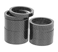 Kisangel 11 Distanziatori per Serie Sterzo Bici Fibra Carbonio Resistente Guarnizioni Leggere per Manubrio Bici Corsa Spessori per Migliorare Stabilità e Durata