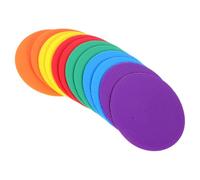 Kisangel 12 marcatori per Lo Sport: marcatori a Disco Piatto Multicolore da 4 Pollici - tappetini Antiscivolo per Esercizi di agilità e Allenamento di Calcio