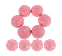 Kisangel 12 Pezzi Palline Tennis Allenamento Alta Rimbalzo Palline Resistente Multiuso per Tennis Massaggio e Fitness Adatte per Campi Interni ed Esterni Rosa