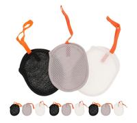 Kisangel 12 sacchetti in rete per sapone da doccia - Sacchetti per sapone schiumogeno con cordino per appenderli - Rete a maglie fini per una ricca schiuma, portatili per casa, hotel, bagno e doccia