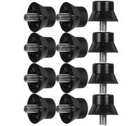 Kisangel 12 Tacchetti Antiscivolo a Vite in Nylon Nero M5 da 13mm Set da 12 Pezzi per Sostituzione Tacchetti Scarpe da Calcio per Allenamento Corsa e Sport All’aperto