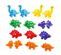 Kisangel 13 pezzi Giocattolo Educativo Dinosauri per Puzzle Abbinamento Forme e Colori Leggero e Portatile per Prescuola e Sviluppo Creativo
