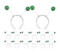 Kisangel 14 pezzi Cerchietto con antenna aliena, bopper marziano glitterato | Cerchietti per capelli con antenne marziane, cerchietto alieno per cosplay, copricapo con antenna a molla marziana per feste