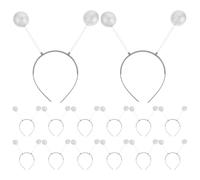 Kisangel 14 pezzi Cerchietto con antenna aliena, bopper marziano glitterato | Cerchietti per capelli con antenne marziane, cerchietto alieno per cosplay, copricapo con antenna a molla marziana per feste