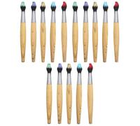 Kisangel 15 penne a forma di pennello: penna a sfera a forma di pennello di bambù - Regalo di ringraziamento per insegnanti d'arte, articoli per feste a tema artistico, regali per il ritorno a